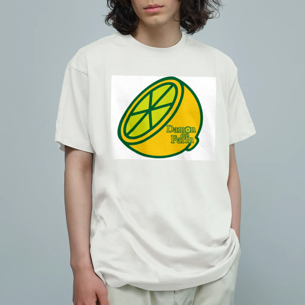 ﾆｼｷｵﾘ🍋CollectionのDamonde new レモンロゴ2 Organic Cotton T-Shirt