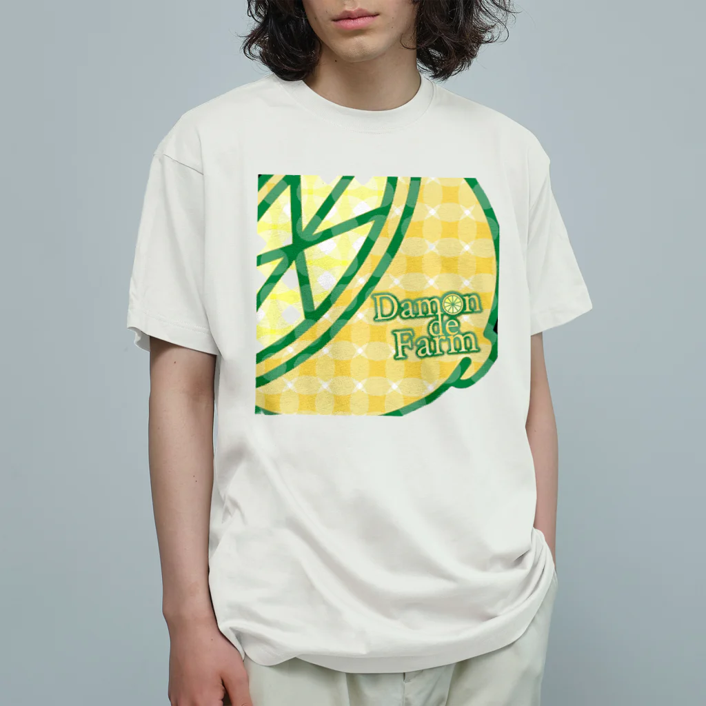 ﾆｼｷｵﾘ🍋CollectionのDamonde New .レモンロゴ2 Organic Cotton T-Shirt