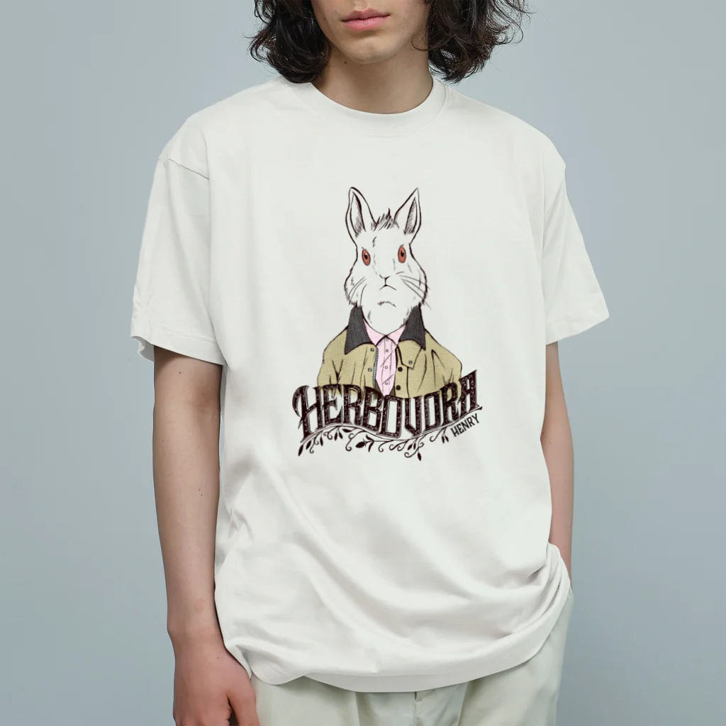 MalenkyのHerbovora01 オーガニックコットンTシャツ