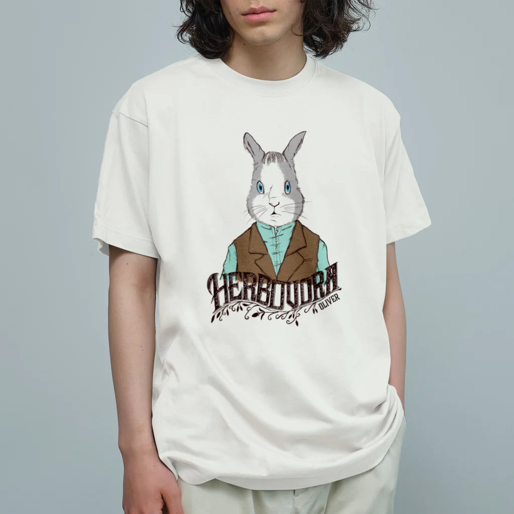 MalenkyのHerbovora03 オーガニックコットンTシャツ