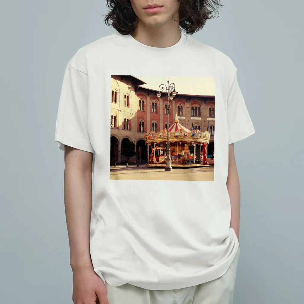 for_happy_unbirthdaysのA Carousel / Pisa (Italy) オーガニックコットンTシャツ