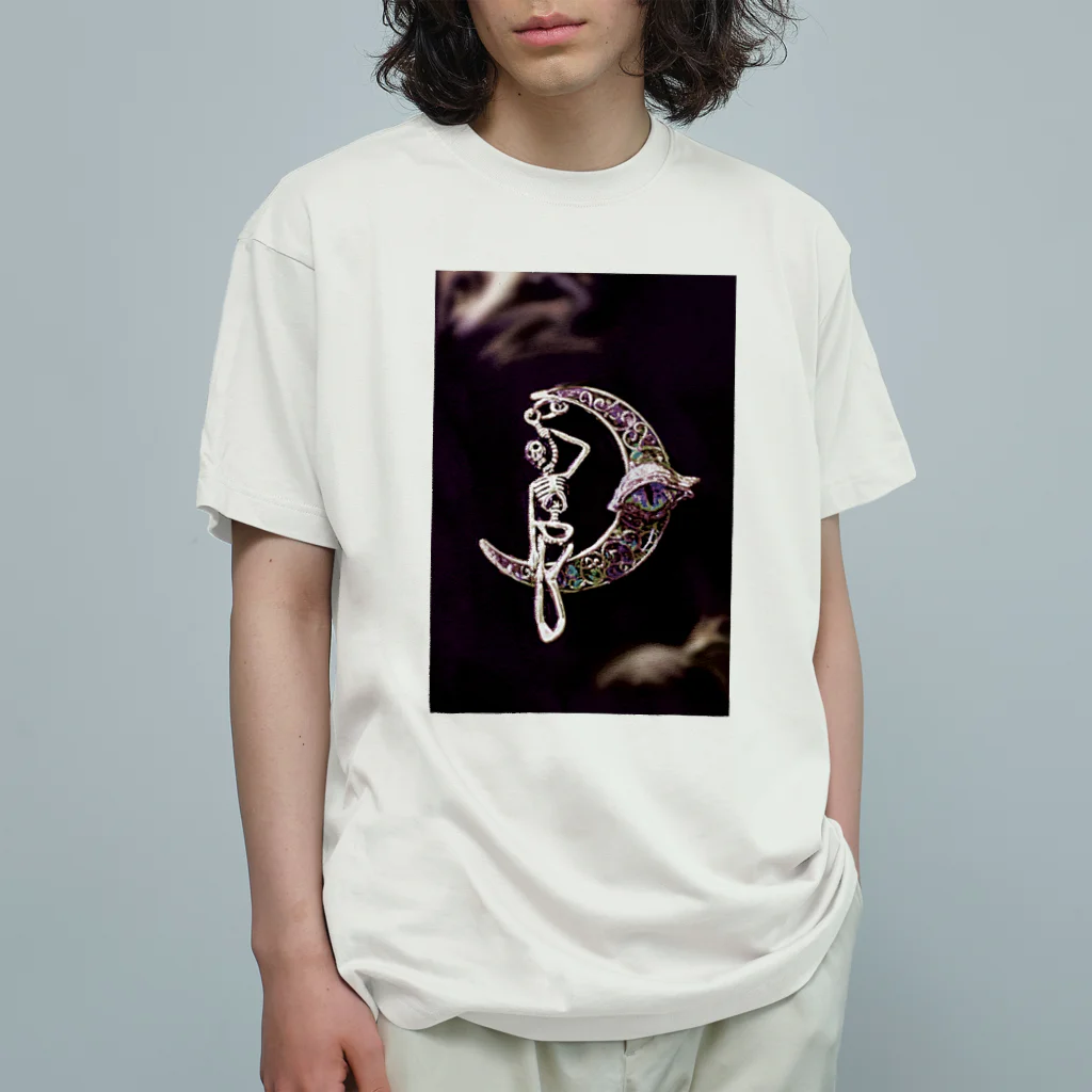 ユメメルカの首括り月 オーガニックコットンTシャツ