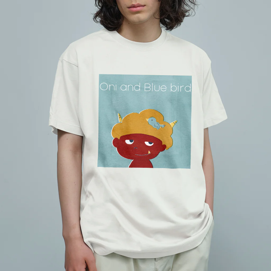 ワシキタチナツ|Illustrationのおにと青い鳥 Organic Cotton T-Shirt