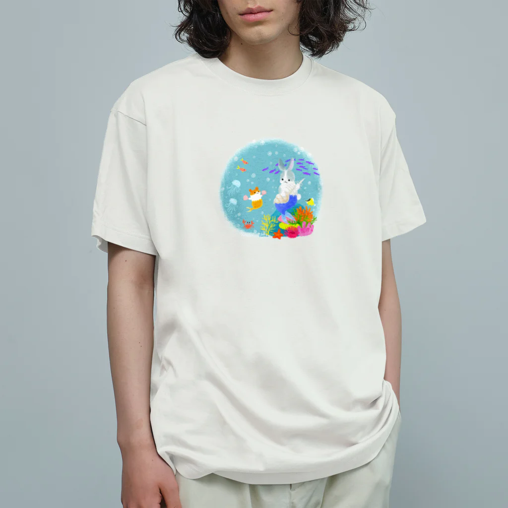 栞子の小さな海のセッション オーガニックコットンTシャツ