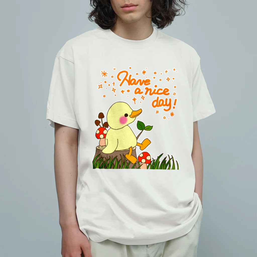 a-bow's workshop(あーぼぅズ ワークショップ)のHave a nice day! Organic Cotton T-Shirt