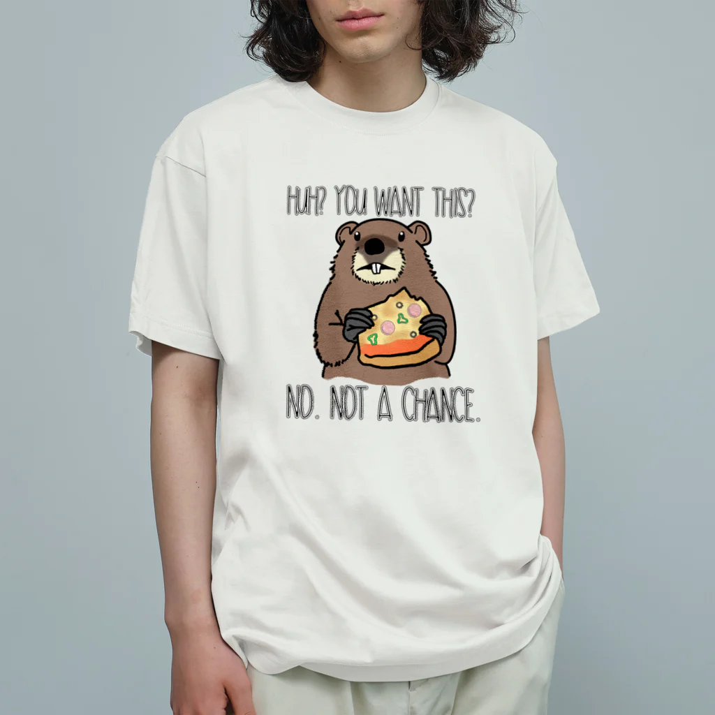 シロクマ商店のウッドチャック オーガニックコットンTシャツ