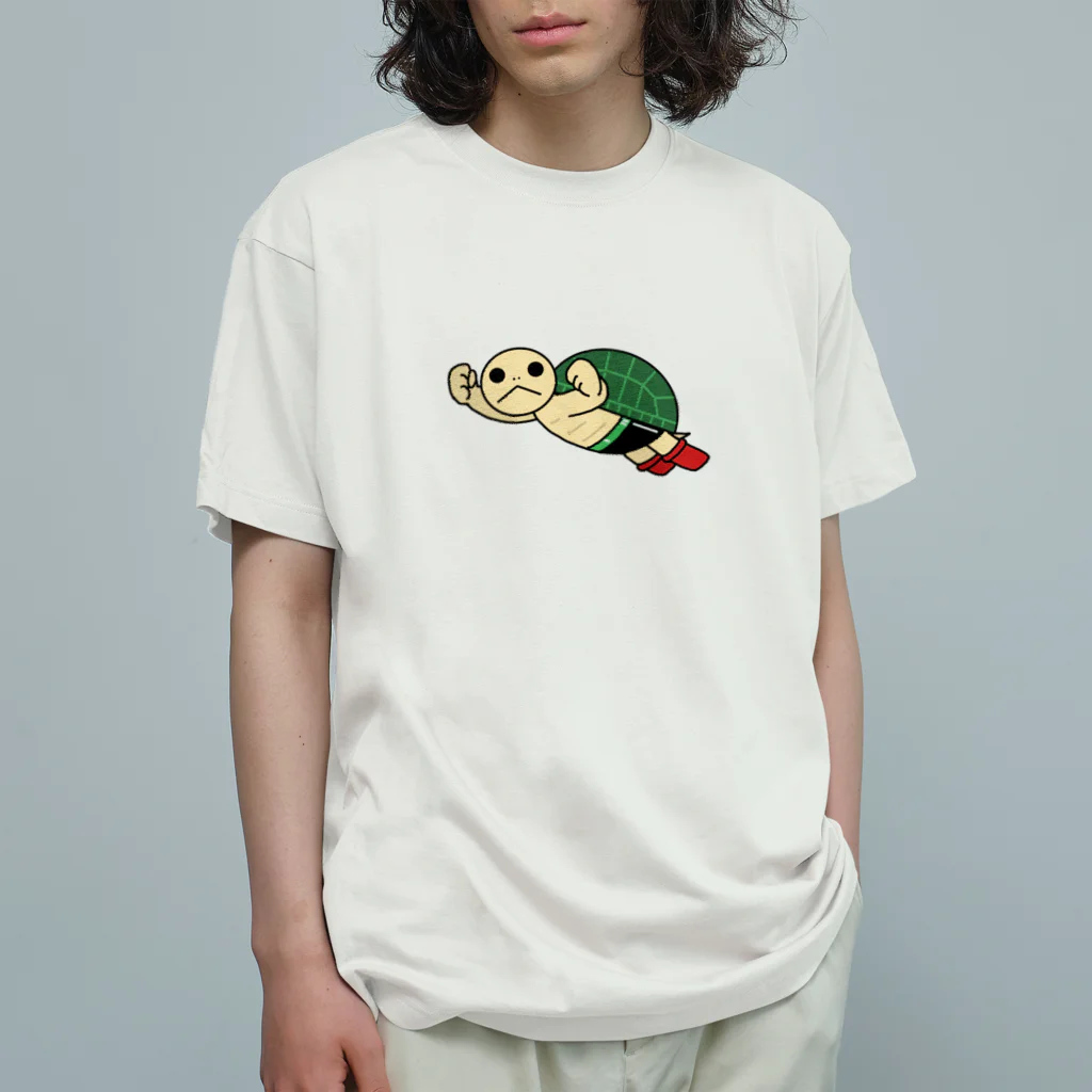 ue☆(ウイ）のカメシリーズ（カメアトム） Organic Cotton T-Shirt