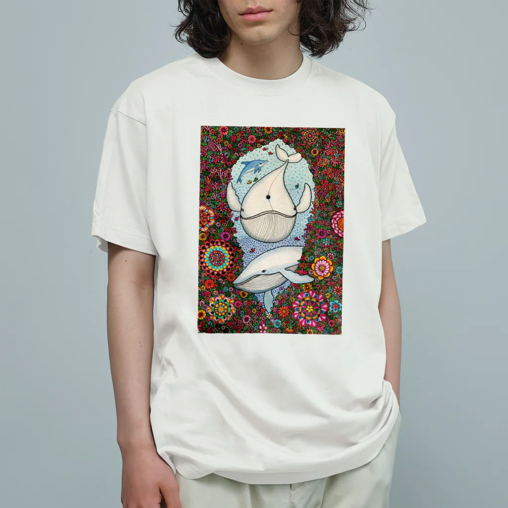 kouの落描き帳の白鯨 オーガニックコットンTシャツ