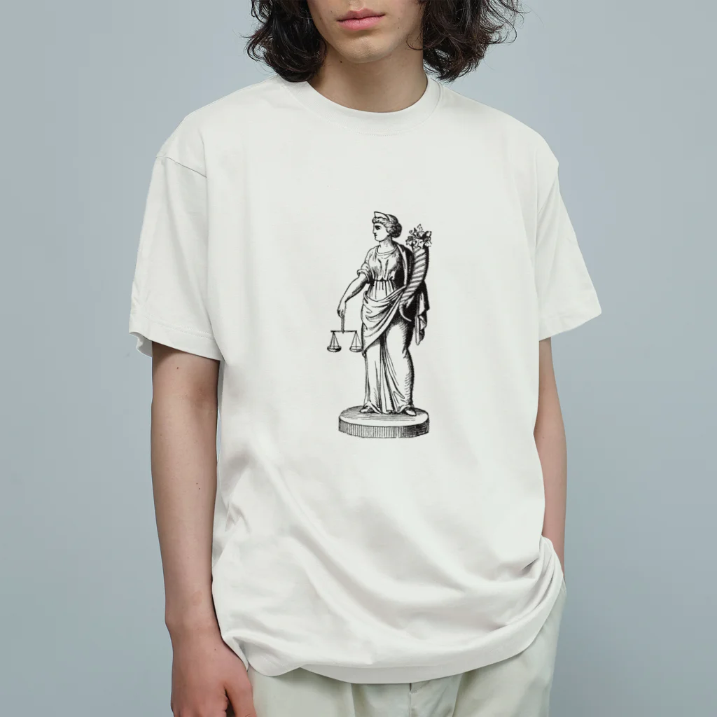 Ikarus ギリシャ神話の芸術の正義の女神ギリシャ神話  オーガニックコットンTシャツ
