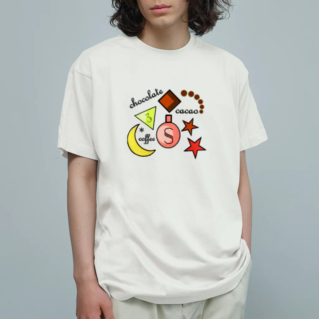 pastelia　shopのパフューMDビターチョコ オーガニックコットンTシャツ