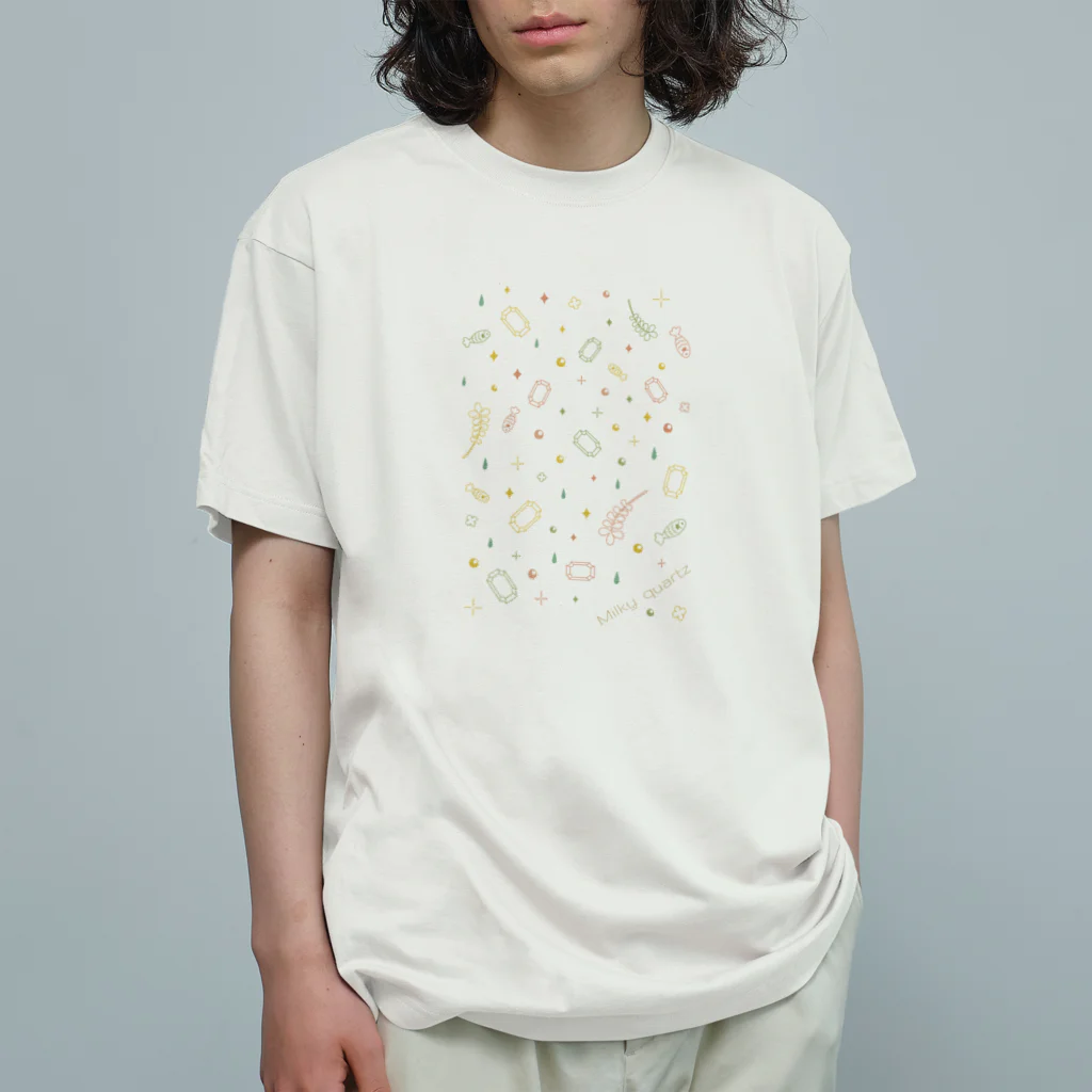 Drecome_DesignのMilky quartz オーガニックコットンTシャツ