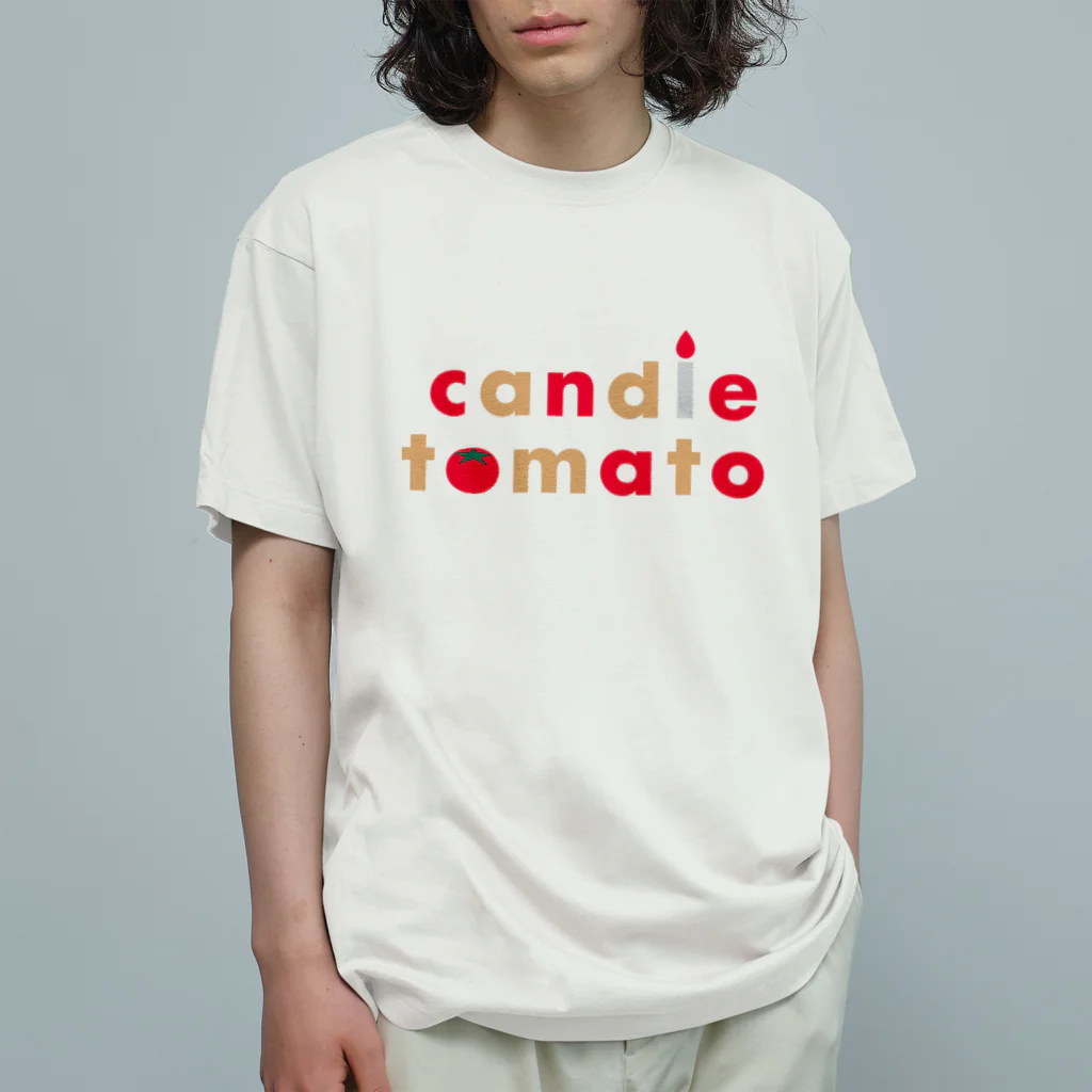 candle_tomatoのcandle tomato オーガニックコットンTシャツ