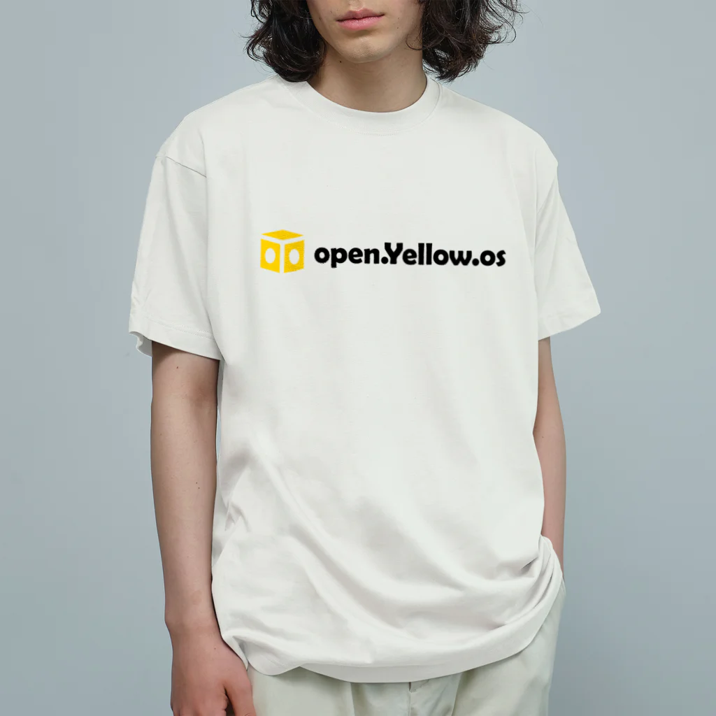 open.Yellow.os original official goods storeのopen.Yellow.os公式支援グッズ オーガニックコットンTシャツ