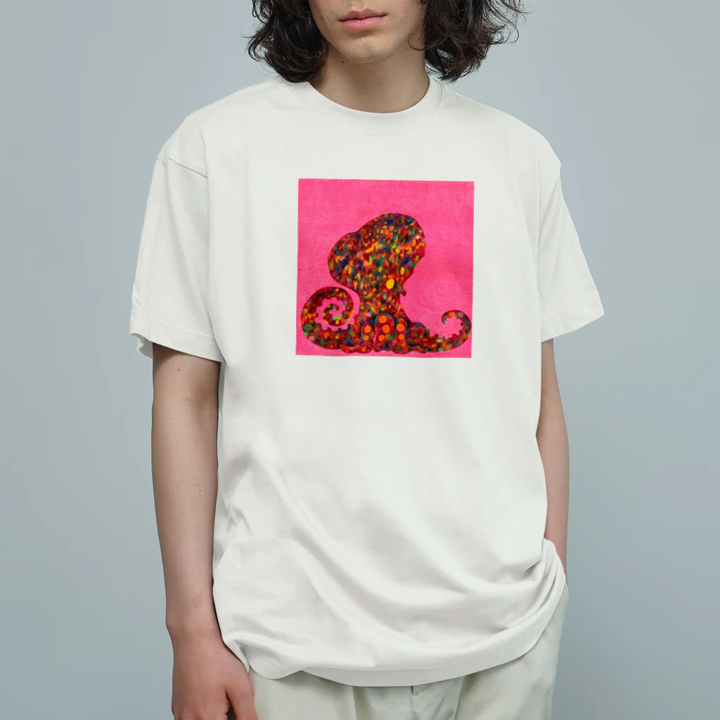 ieharatoshiakiの夢見る蛸（たこ） Organic Cotton T-Shirt