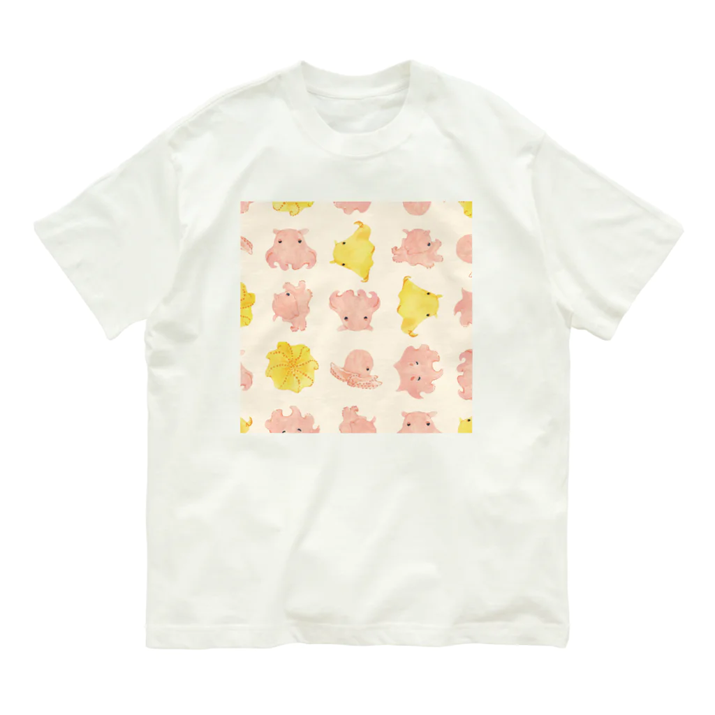 ふくしましおりのメンダコスロット Organic Cotton T-Shirt