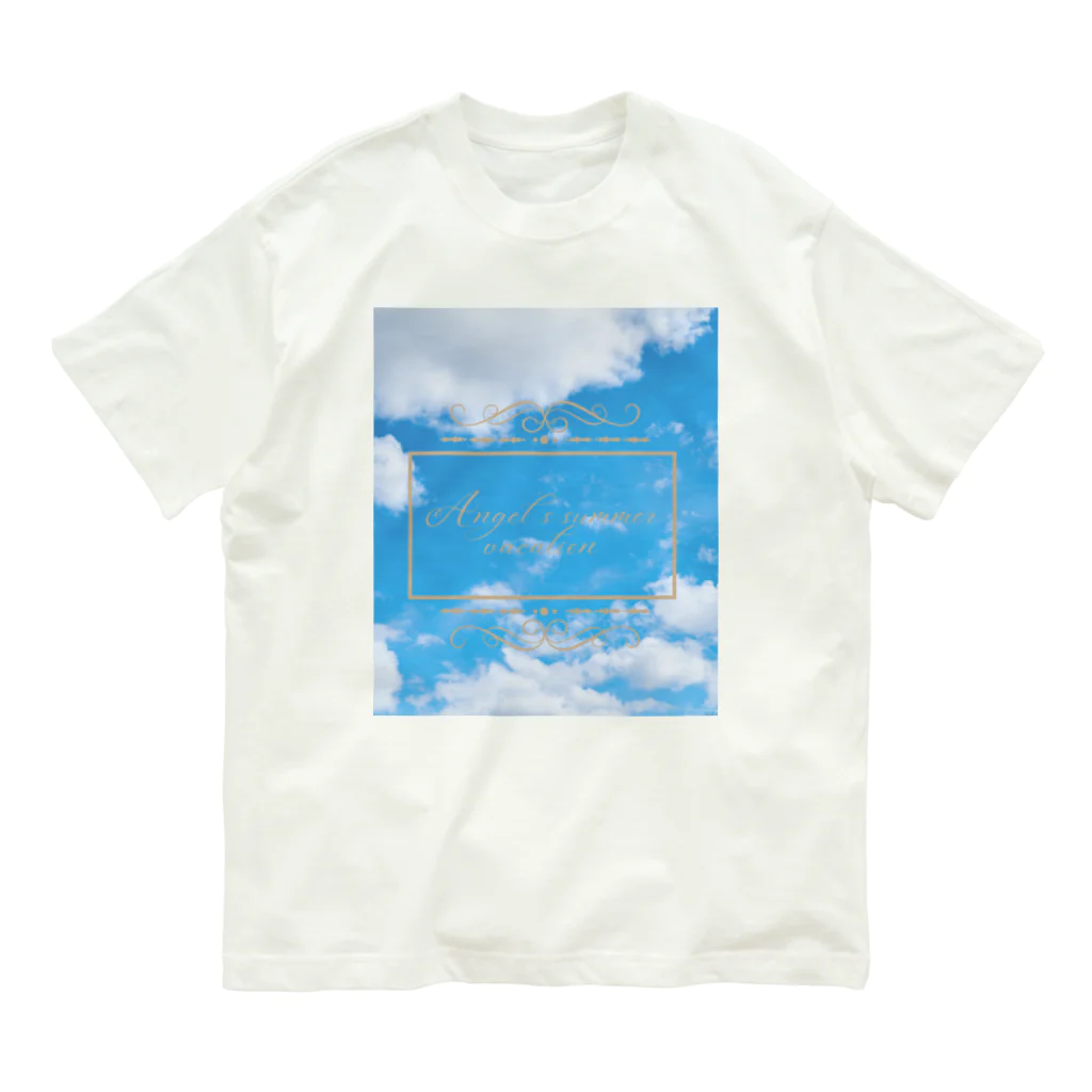 ゆにねこ惑星のପ天使の夏休みଓ青空旅行 Organic Cotton T-Shirt