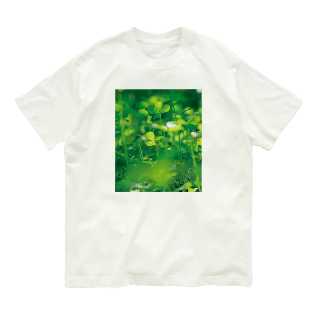 akane_art（茜音工房）の癒しの風景（クローバー） オーガニックコットンTシャツ