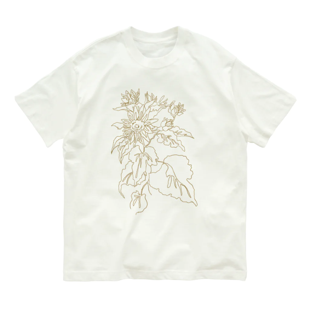 hanky-pankyの花 オーガニックコットンTシャツ