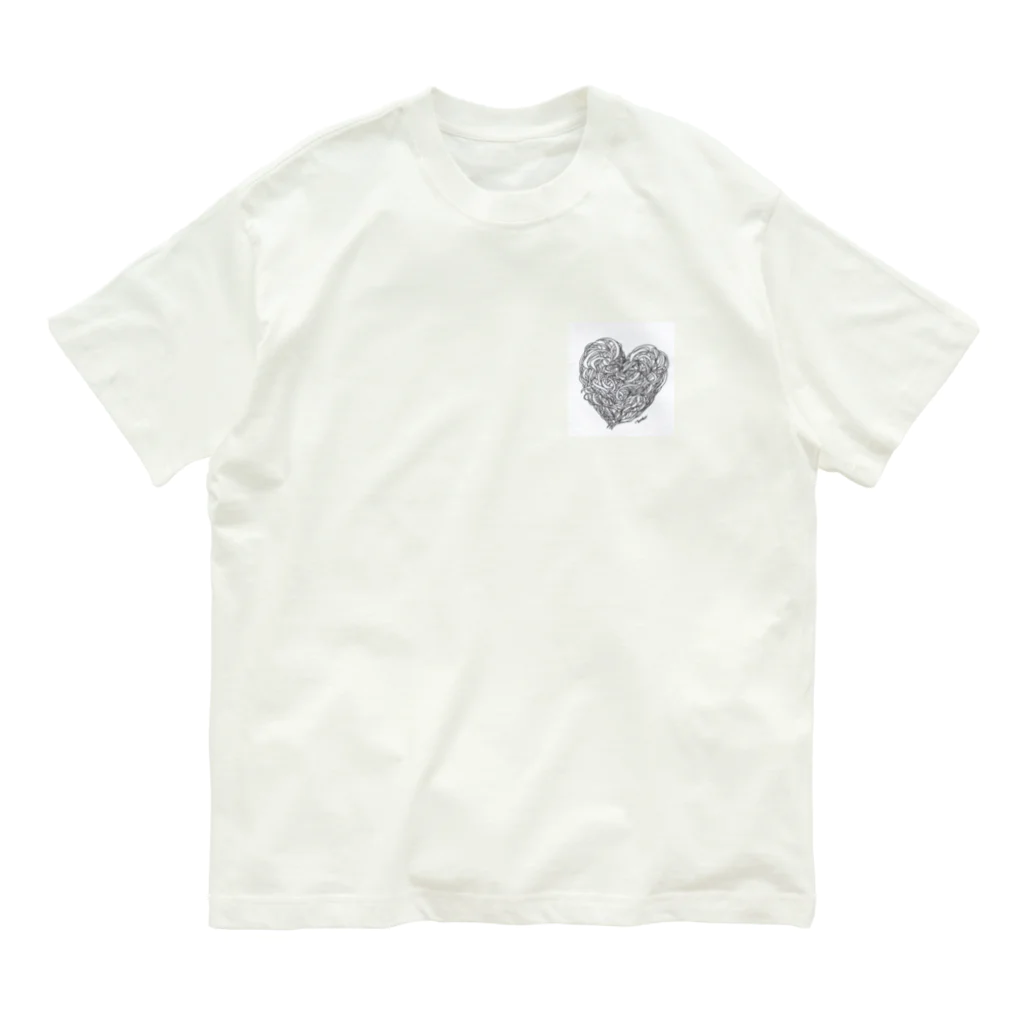 randomyokoのハート [抽象アート] Organic Cotton T-Shirt