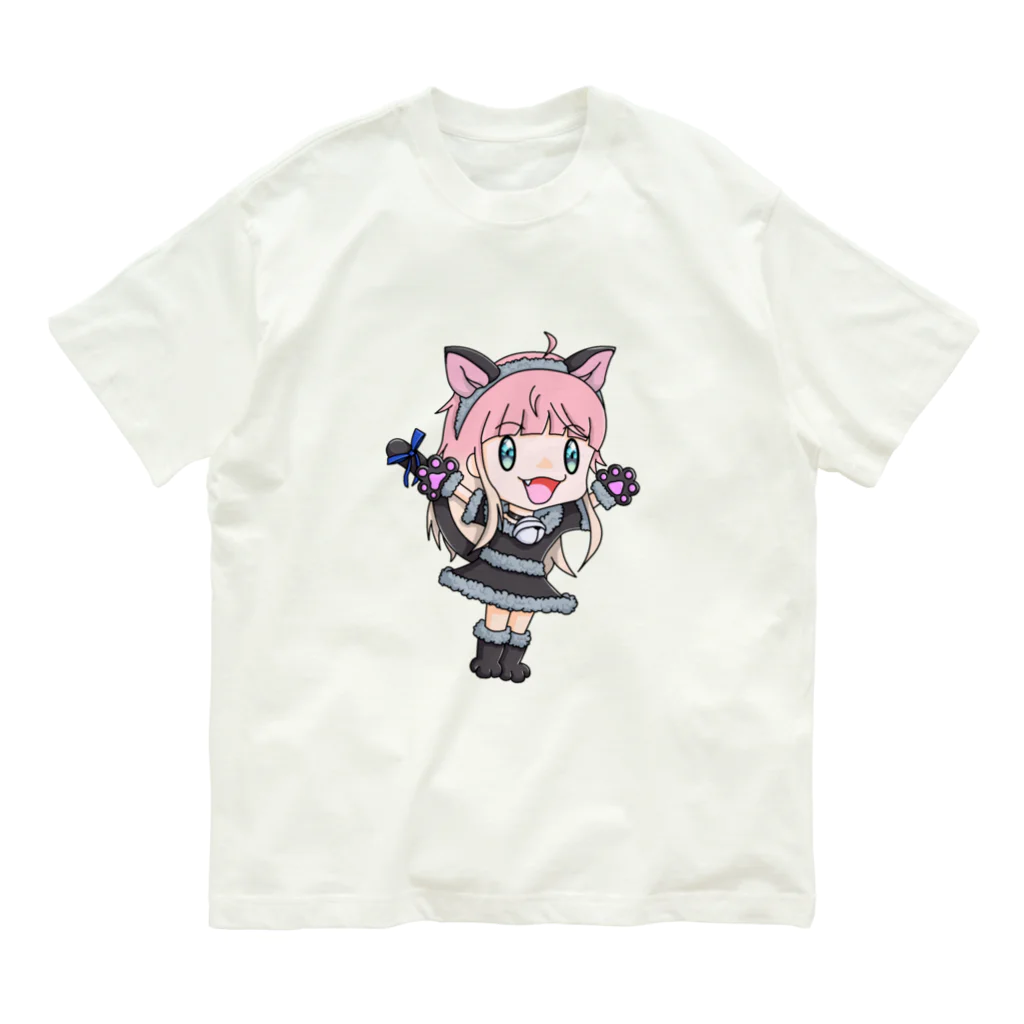 ฅねこ屋ฅのおつーらず オーガニックコットンTシャツ