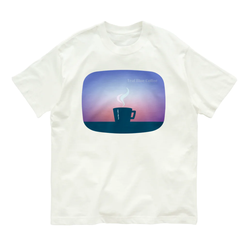 Teal Blue CoffeeのTeal Blue Hour オーガニックコットンTシャツ