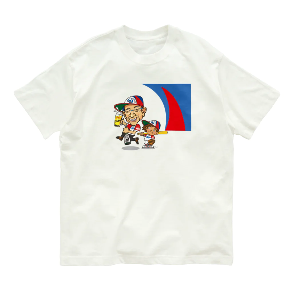 似顔絵 オーダーメイド展開／たんねん工房の★ツーショット企画【伊藤 さま】トリコロール Organic Cotton T-Shirt