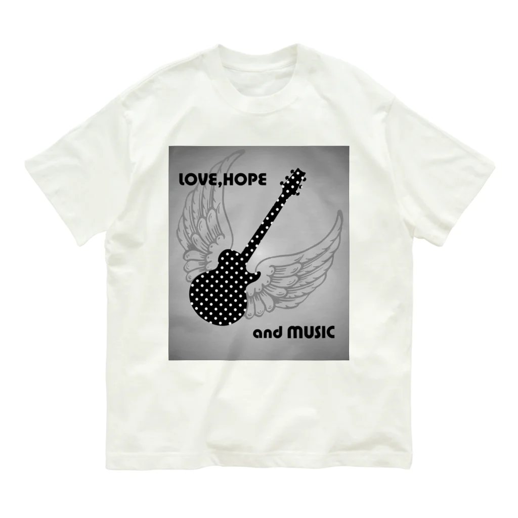 CHERRY VANILLAのDOT GUITAR（wing B） Organic Cotton T-Shirt