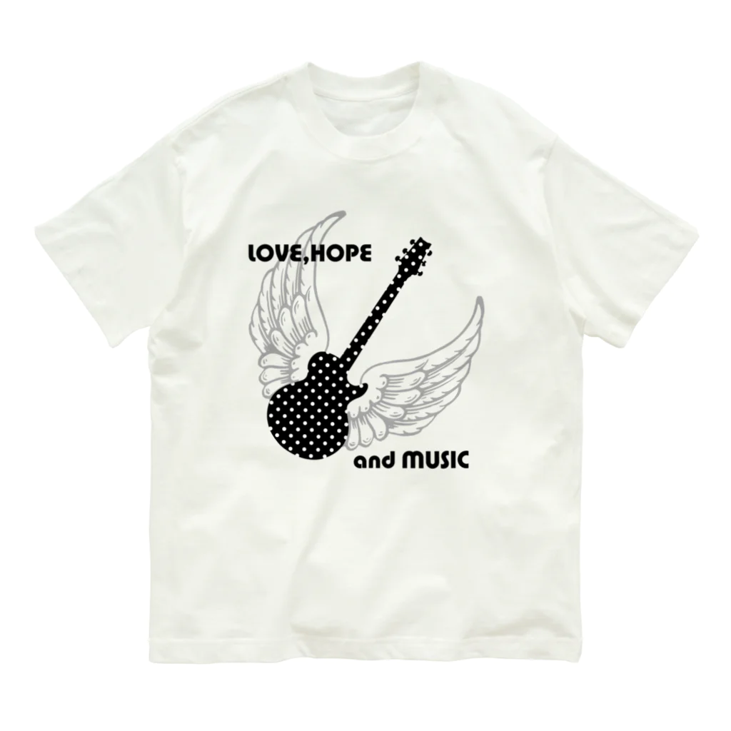 CHERRY VANILLAのDOT GUITAR（wing A） Organic Cotton T-Shirt