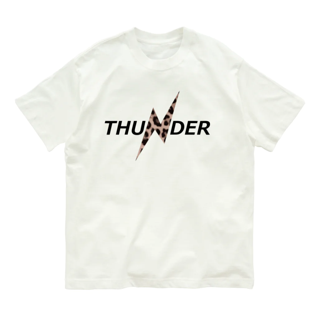 CHERRY VANILLAのTHUNDER（leopard A） Organic Cotton T-Shirt