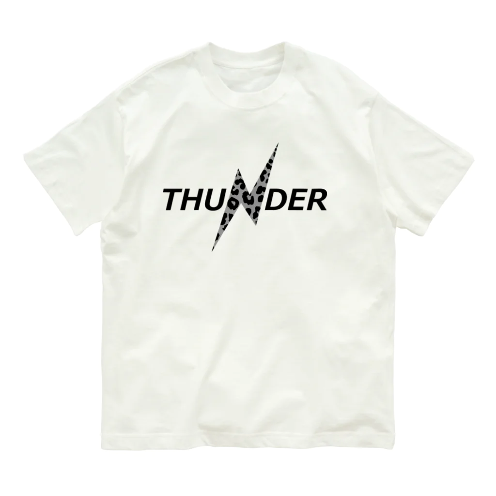 CHERRY VANILLAのTHUNDER（leopard B） オーガニックコットンTシャツ