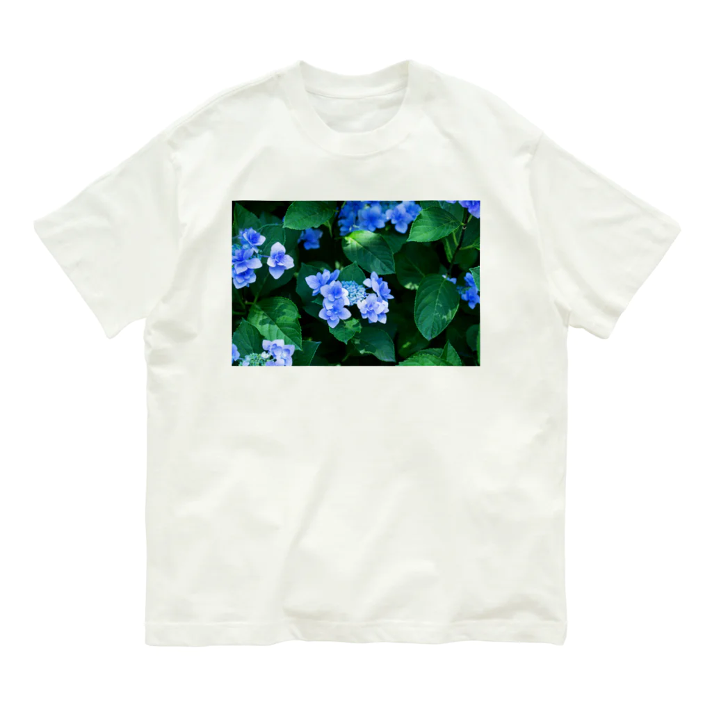 akane_art（茜音工房）の癒しの風景（アジサイ） Organic Cotton T-Shirt