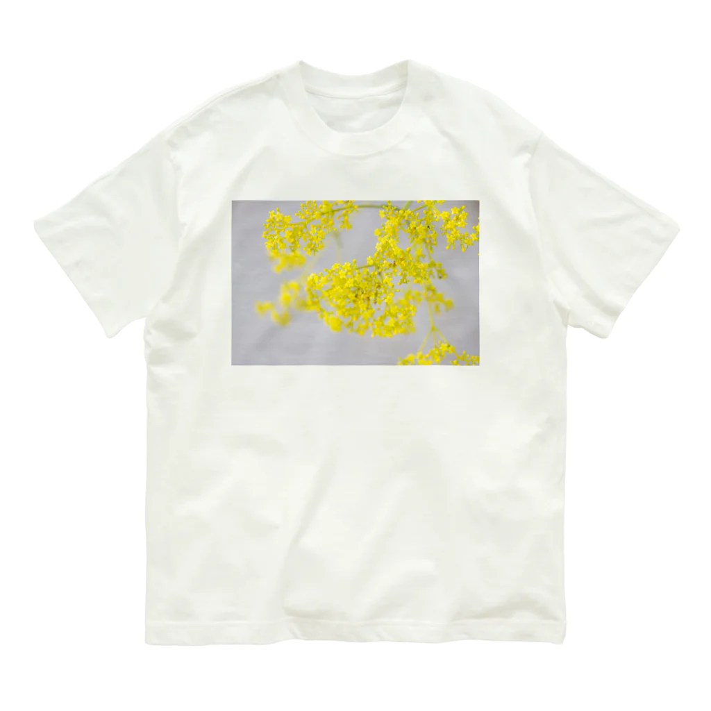 akane_art（茜音工房）の癒しの風景（オミナエシ） Organic Cotton T-Shirt