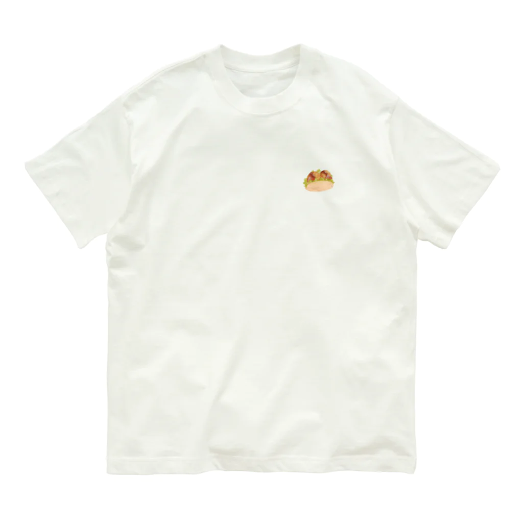 なのかぜ | おいしいパンイラストの【Kidsサイズあり】コロッケパンが食べたくなるTシャツ Organic Cotton T-Shirt