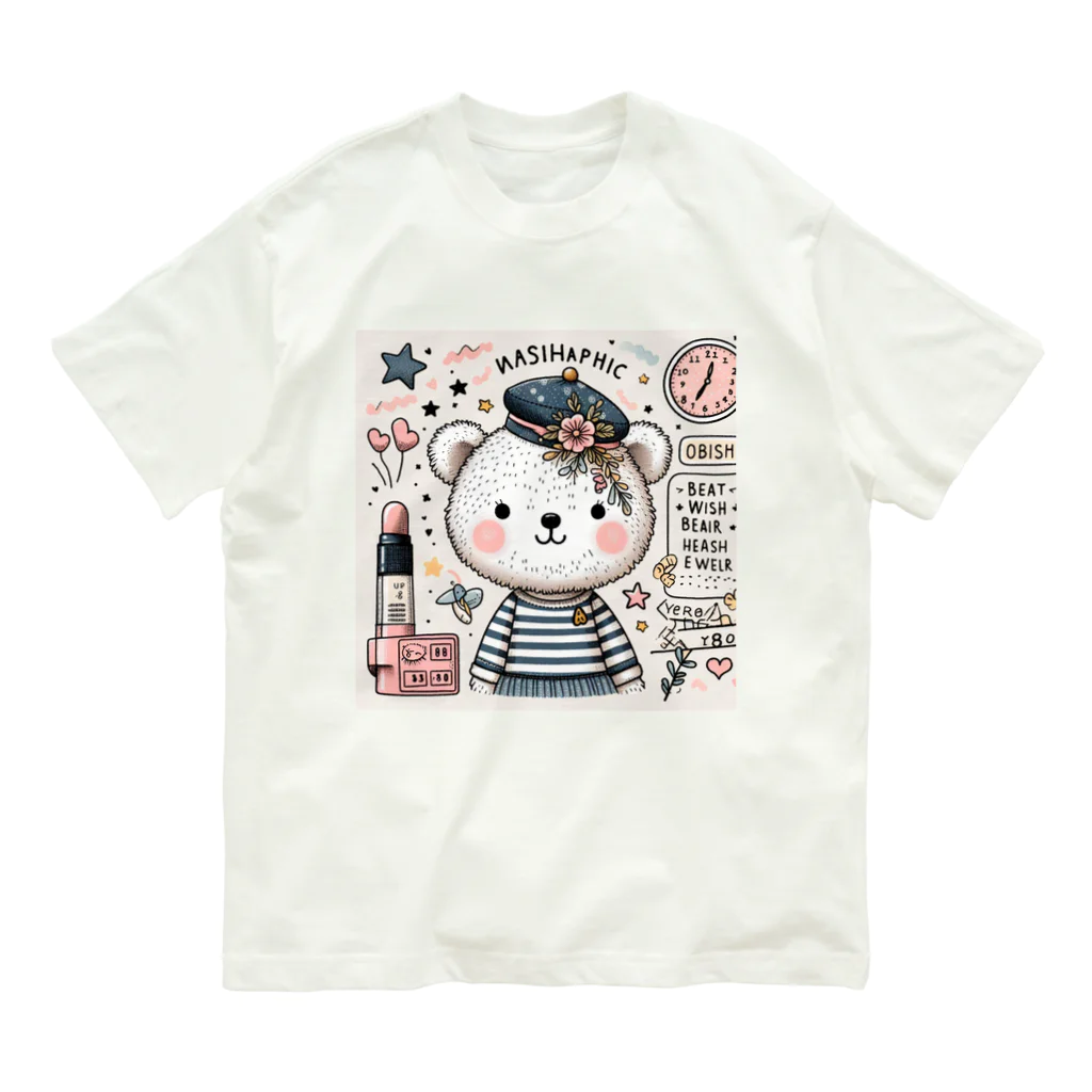 　  　✤ れもん＆ルイ✤の🌸お買い物　くまちゃん オーガニックコットンTシャツ