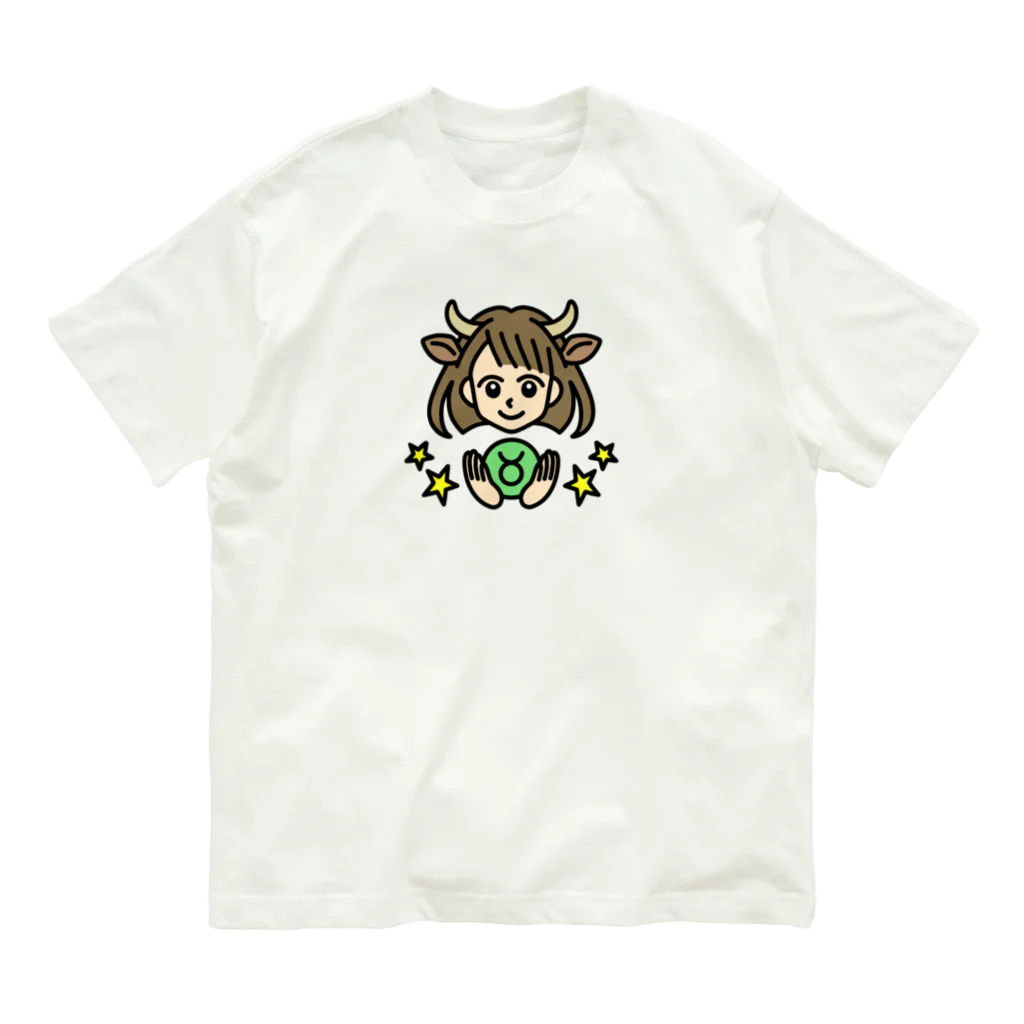 Yukarinaの星座ショップのおうし座♉ オーガニックコットンTシャツ