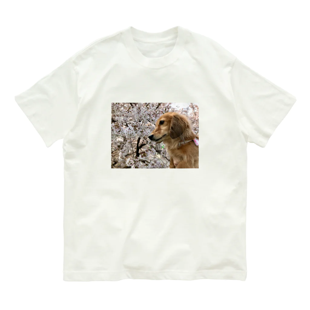 でぶっくすふんとの花見を満喫するちょちょさん Organic Cotton T-Shirt