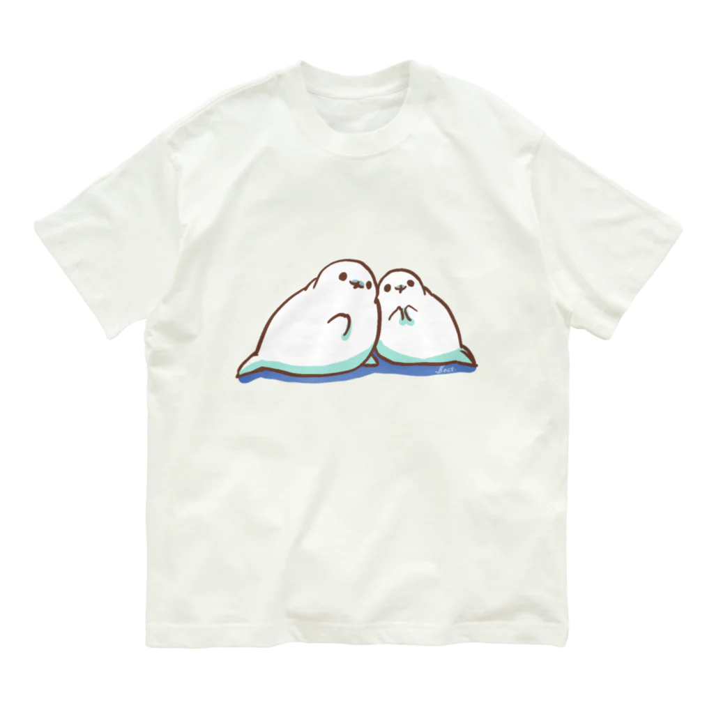BARE FEET/猫田博人のなんとまあアザラシ オーガニックコットンTシャツ