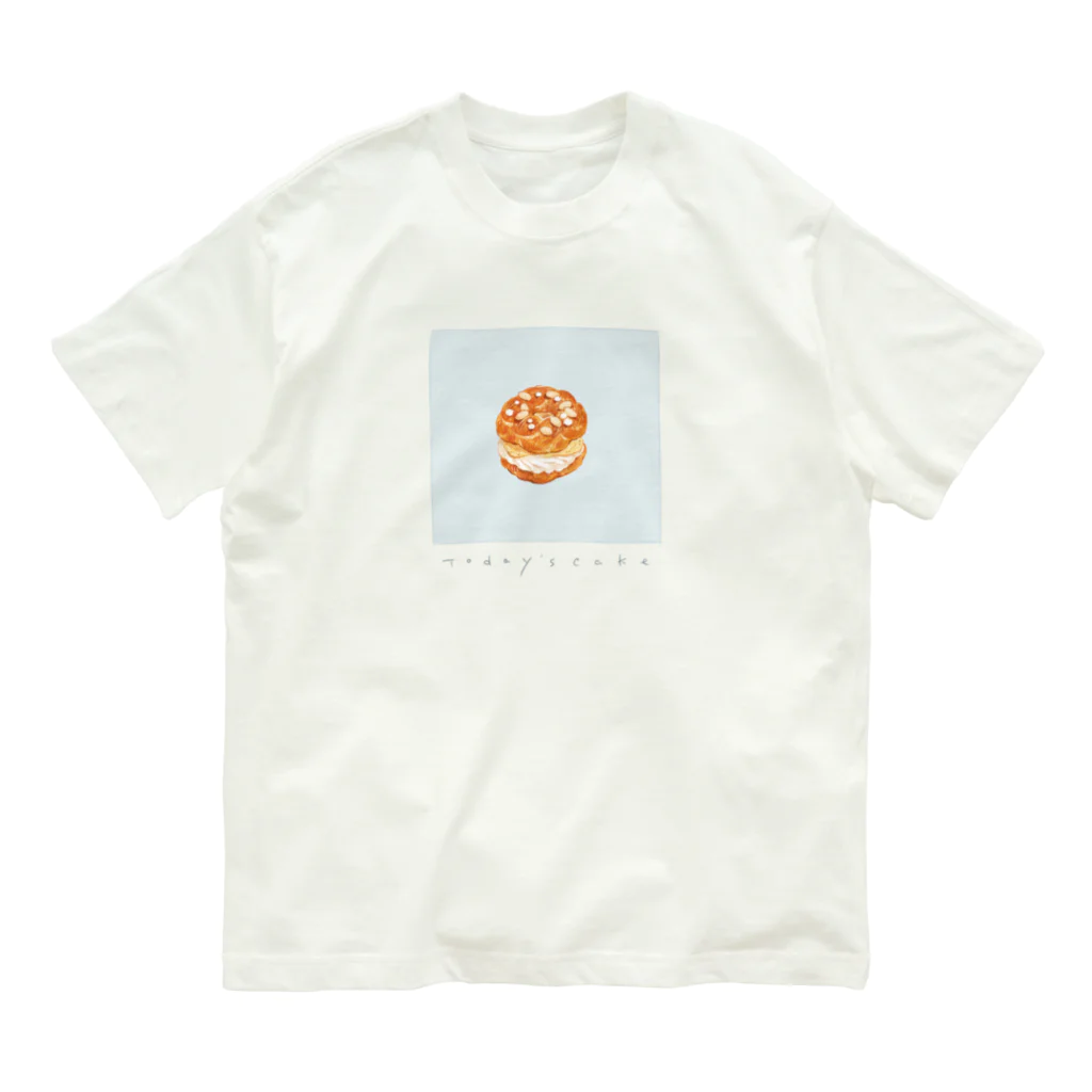 omisoのT / todays cake　〜Paris-Brest〜 Organic Cotton T-Shirt