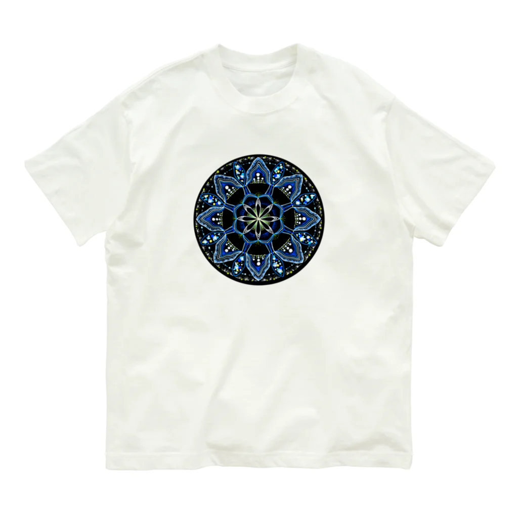 始季彩＠suzuriの薄氷−丸ver. Organic Cotton T-Shirt