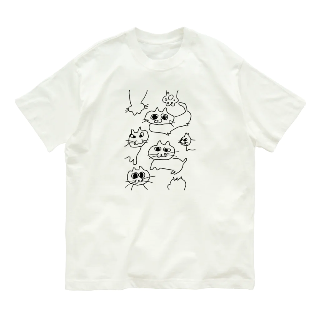 えだもものnekoneko! オーガニックコットンTシャツ