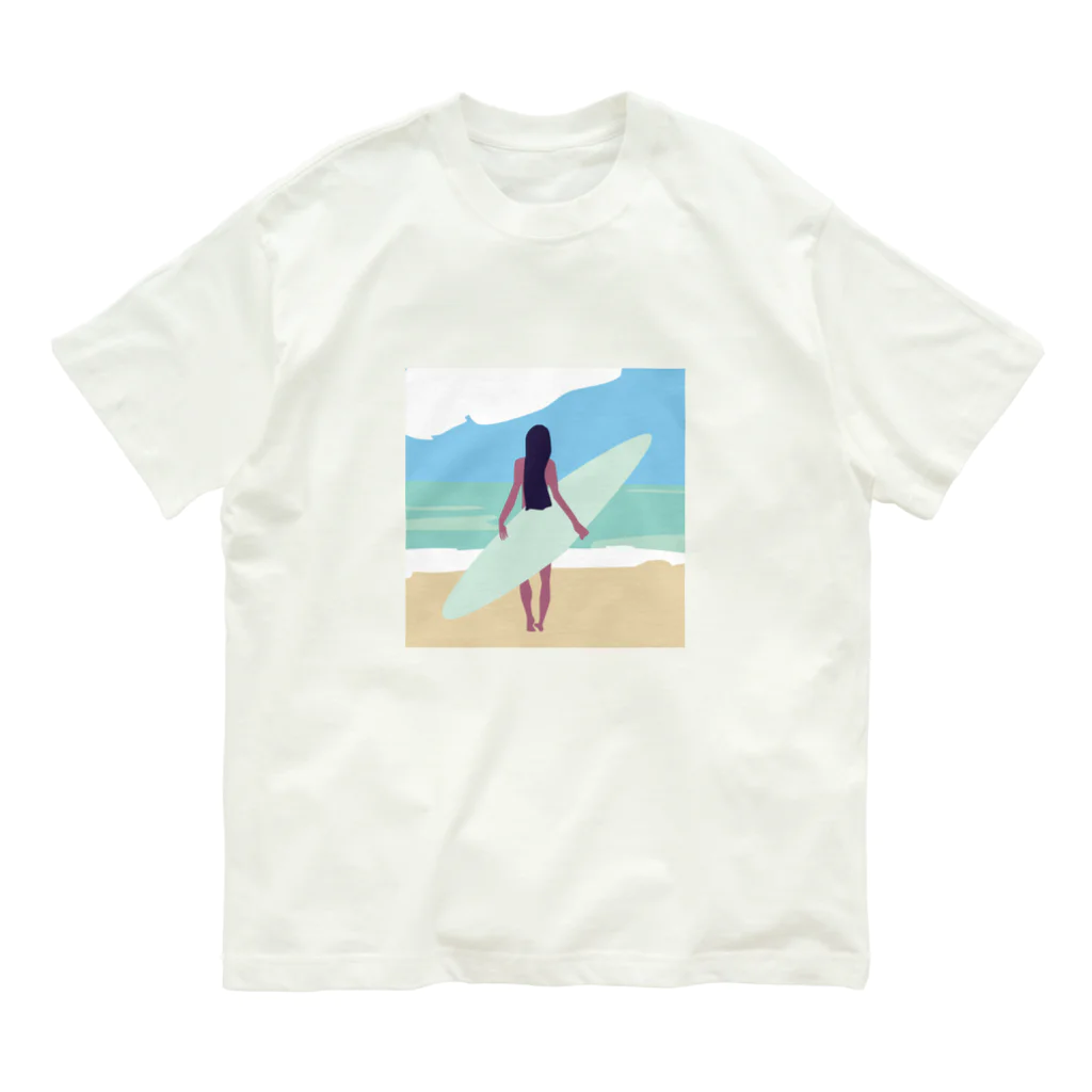 mirage bj (ミラージュビージェイ)のsurf girl Organic Cotton T-Shirt