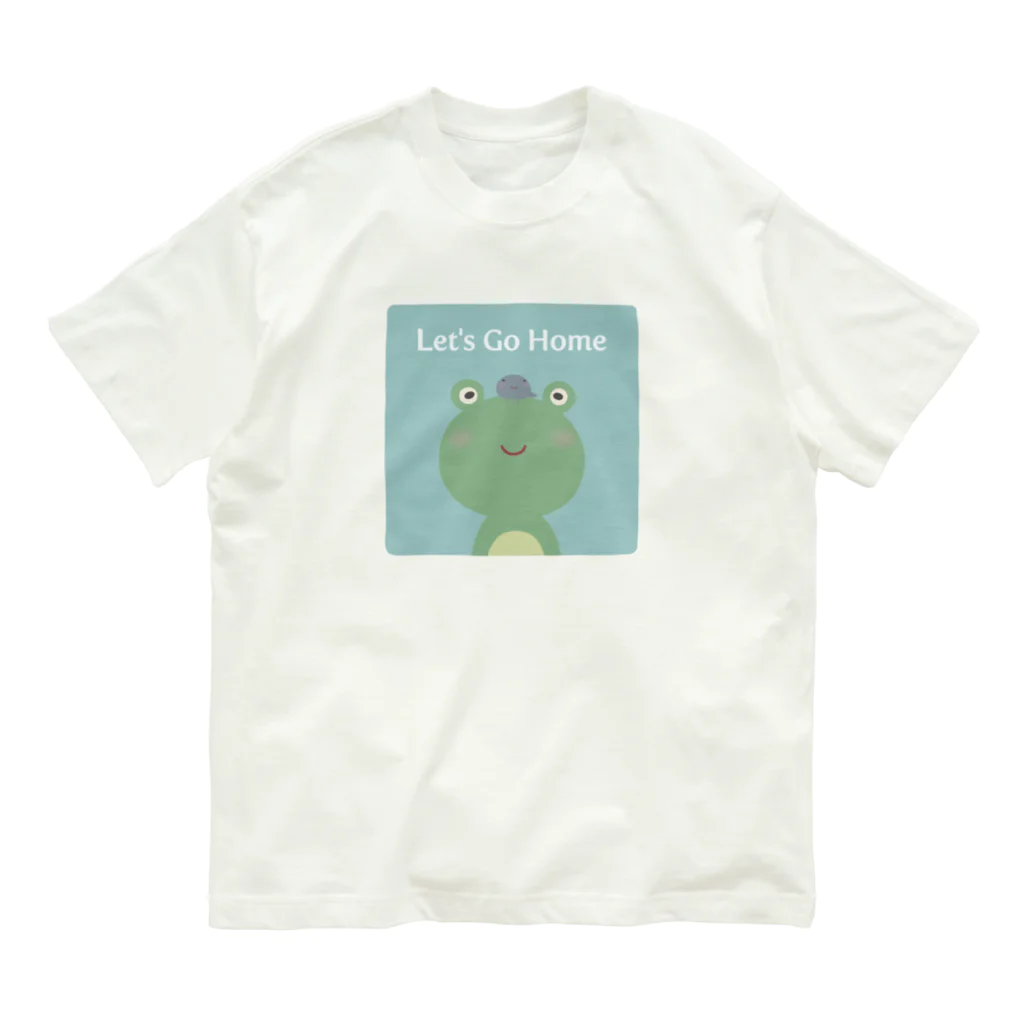 kg_shopのLet's Go Home Organic Cotton T-Shirt