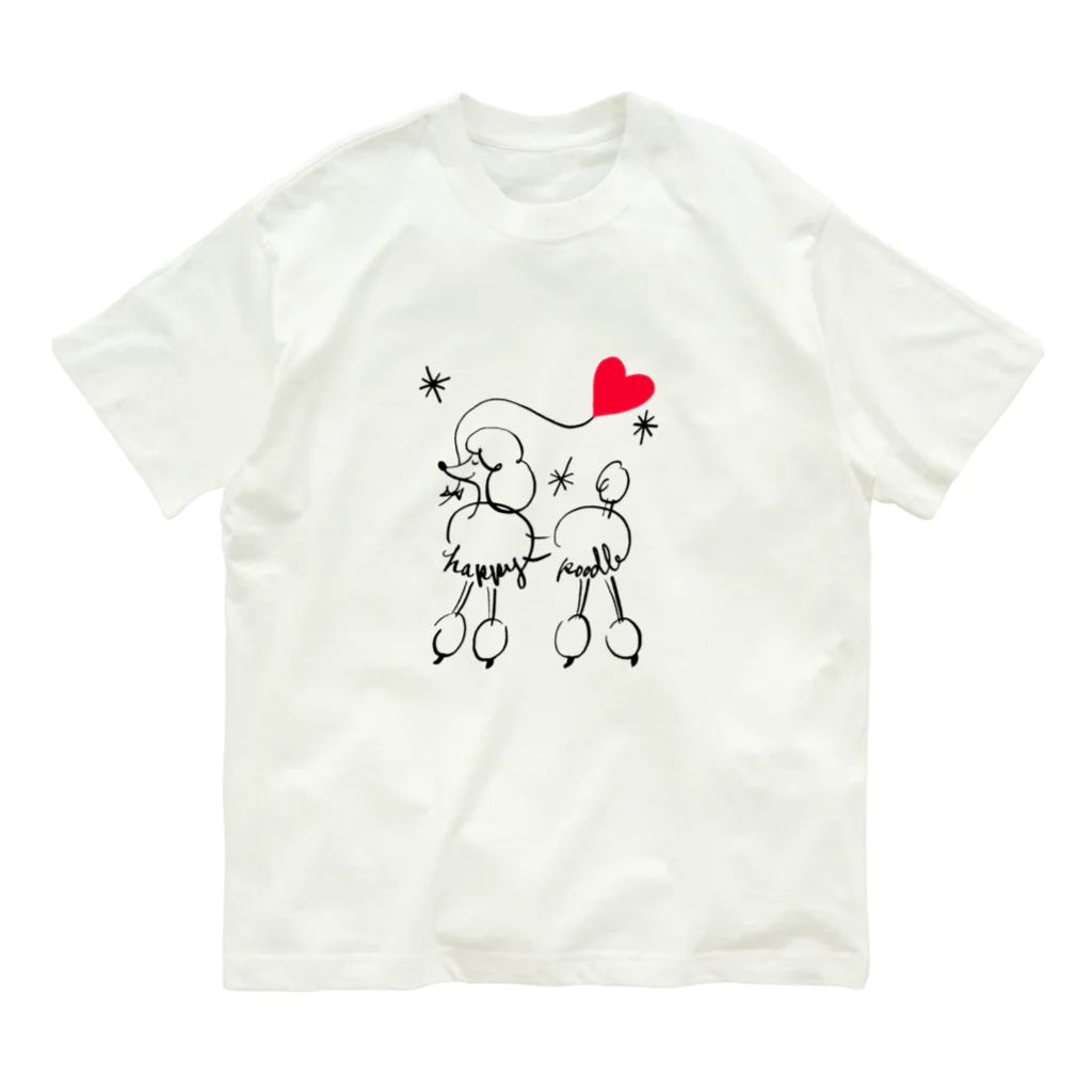 WON CHANCE ワンチャンスのhappy poodle（植草桂子） オーガニックコットンTシャツ