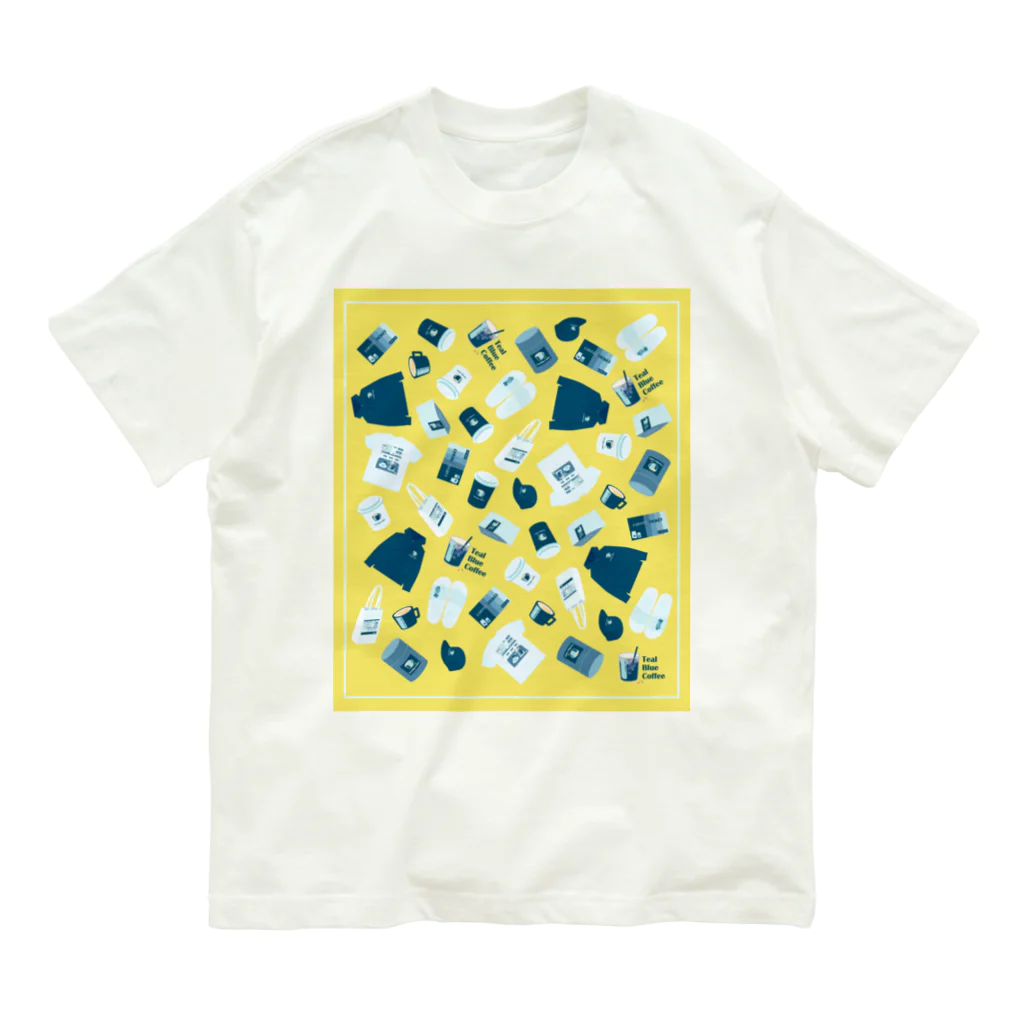 Teal Blue CoffeeのTealBlueItems_YELLOW Organic Cotton T-Shirt