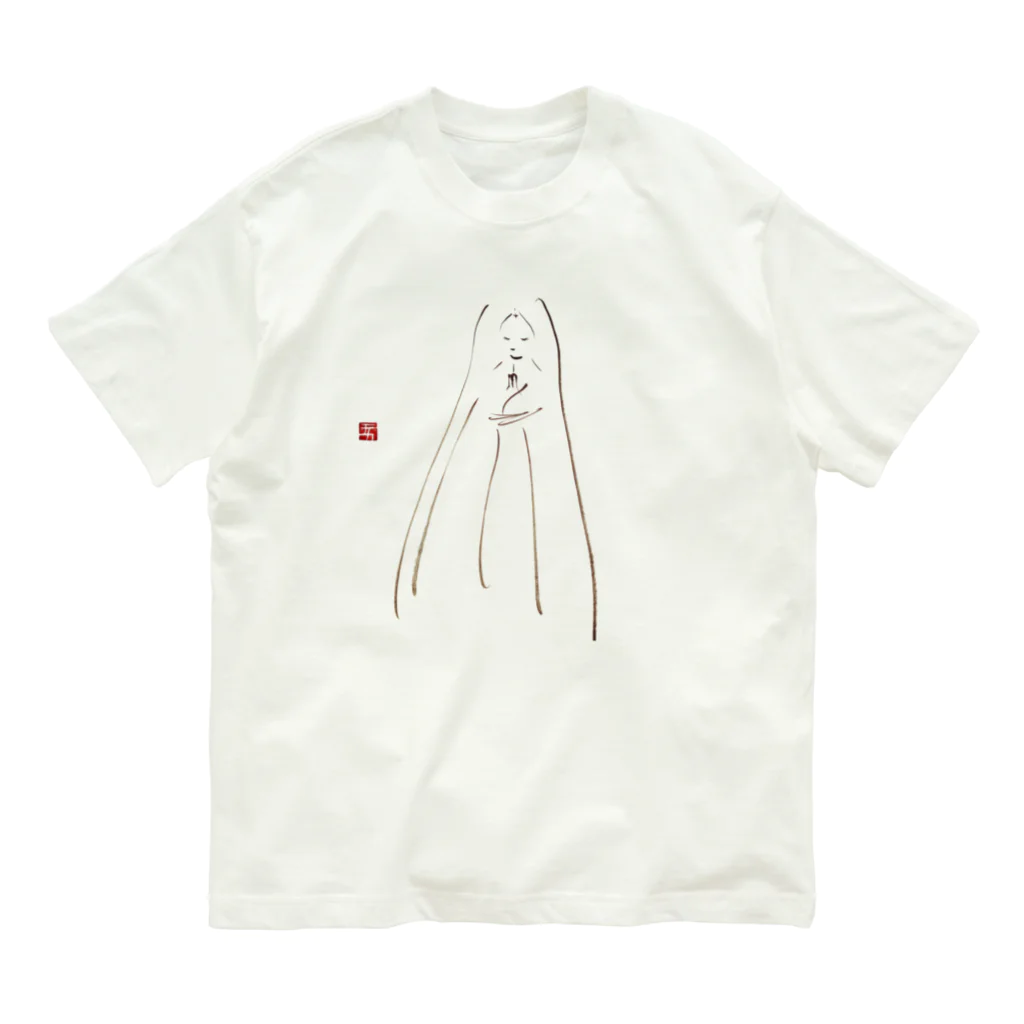 Erikka Brush Artの筆女神　いのり2 Organic Cotton T-Shirt