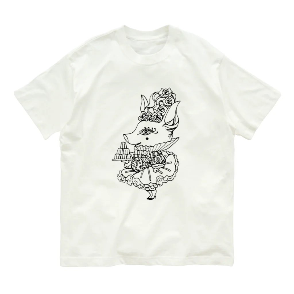 今市ぽこまろんのカヌレ夫人 オーガニックコットンTシャツ