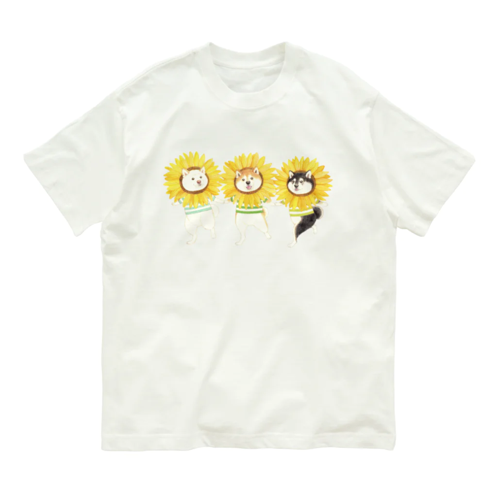 wankorosobaのひまわり🌻Ｔシャツ Organic Cotton T-Shirt