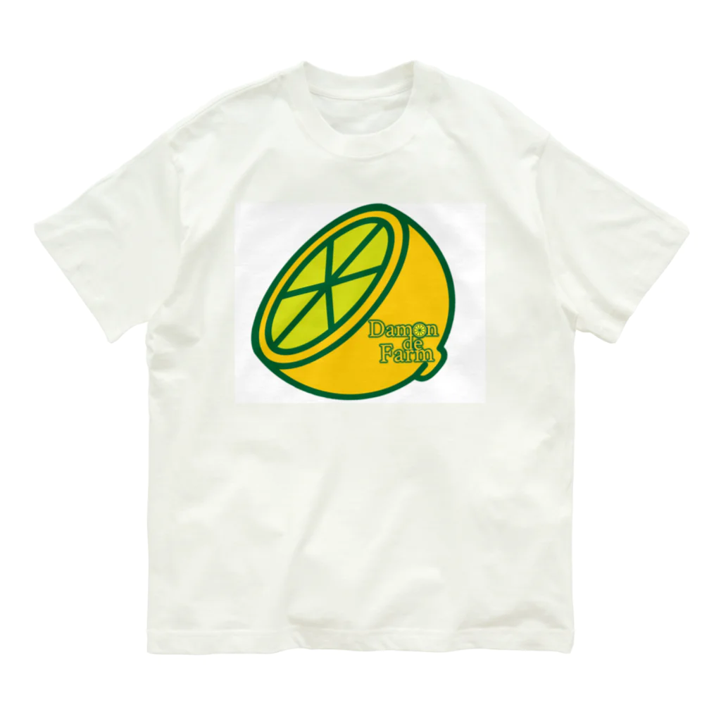 ﾆｼｷｵﾘ🍋CollectionのDamonde new レモンロゴ2 Organic Cotton T-Shirt