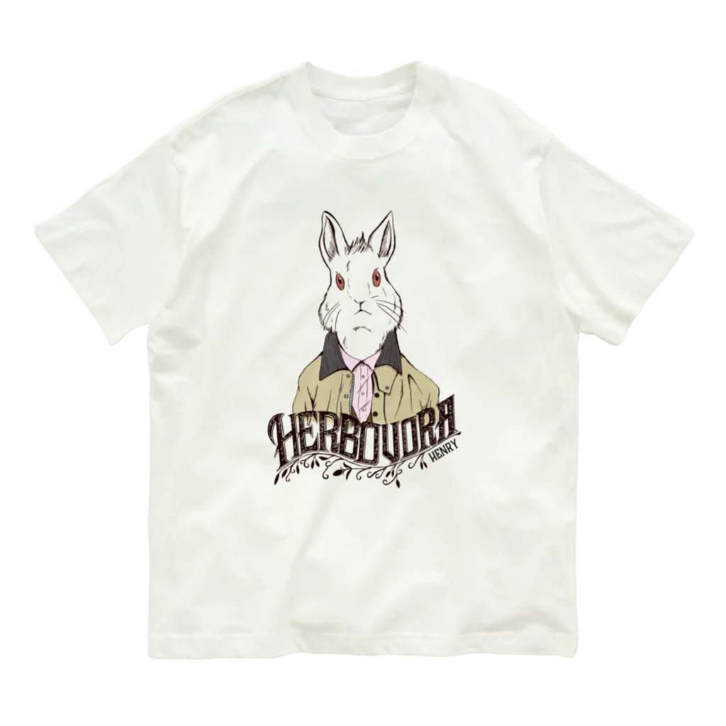 MalenkyのHerbovora01 オーガニックコットンTシャツ