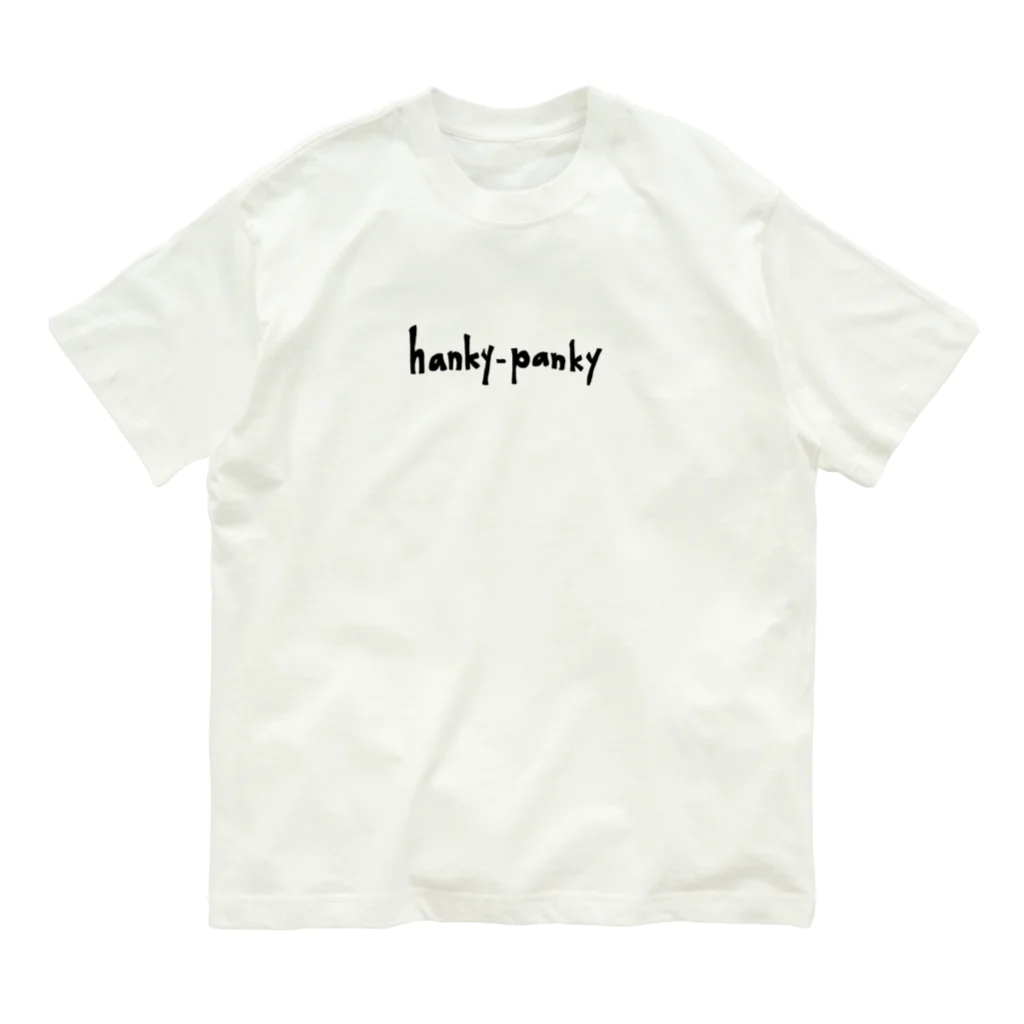 hanky-pankyのsmile オーガニックコットンTシャツ